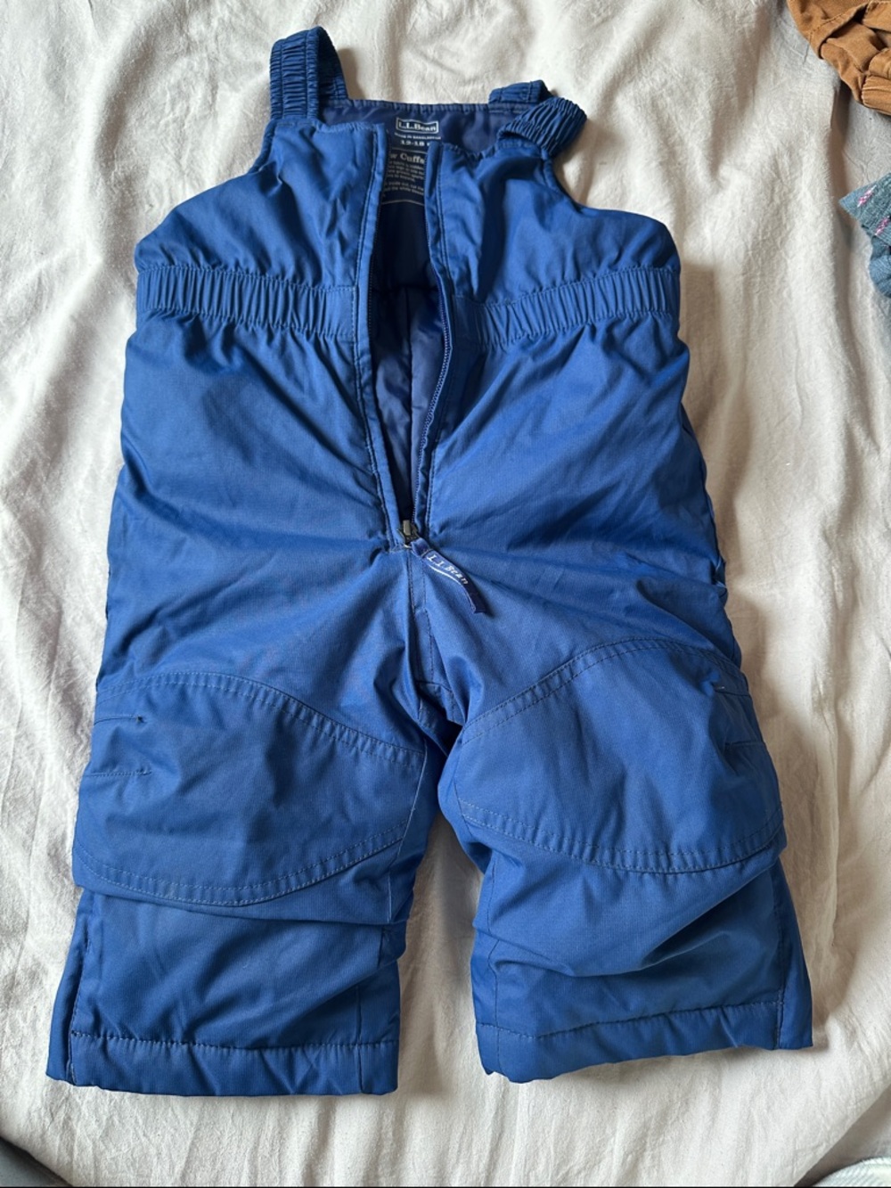 L.L. Bean Navy Blue Infant Snow Bib Overalls